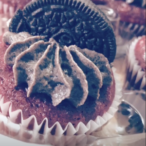 Red Velvet Oreo Cupcake